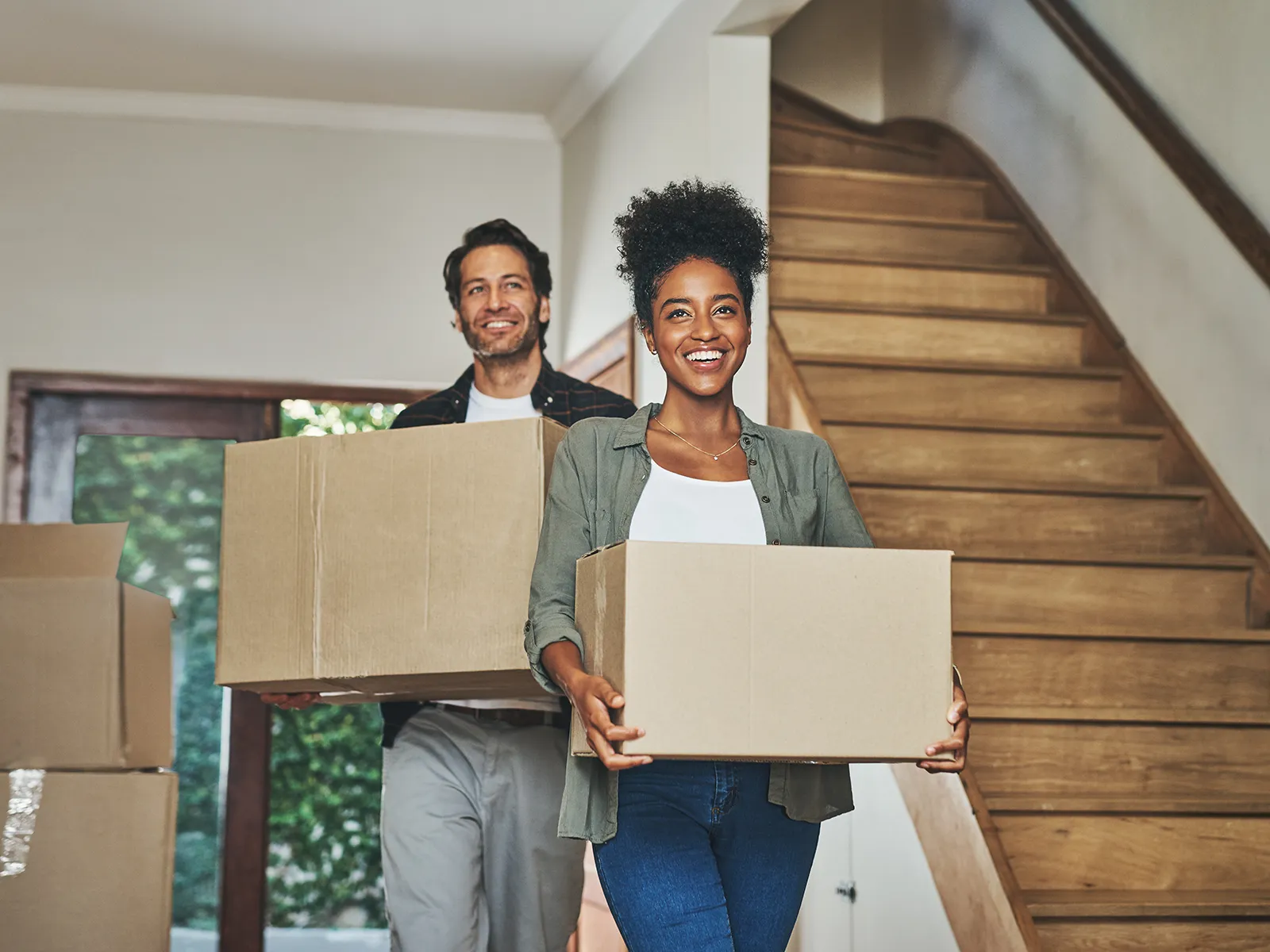 Famille en déménagement